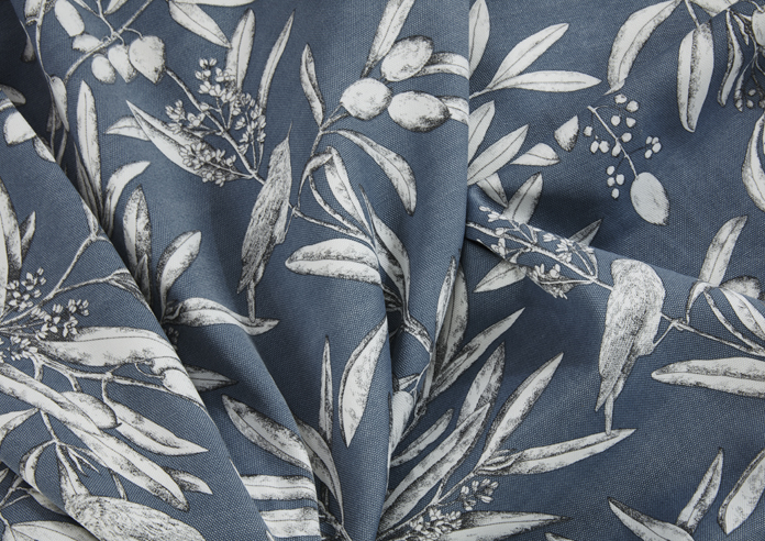 Aviary Pencil Pleat, Bluebell - Ready Made Curtains - Image 4